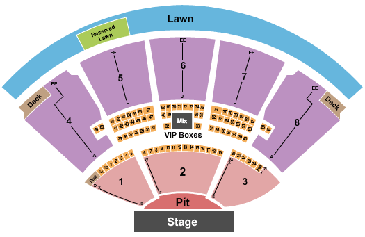 iTHINK Financial Amphitheatre Dave Matthews Band Seating Chart